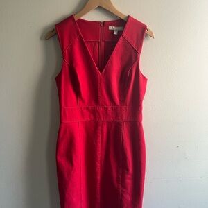 Banana Republic Vivid Red Midi Dress